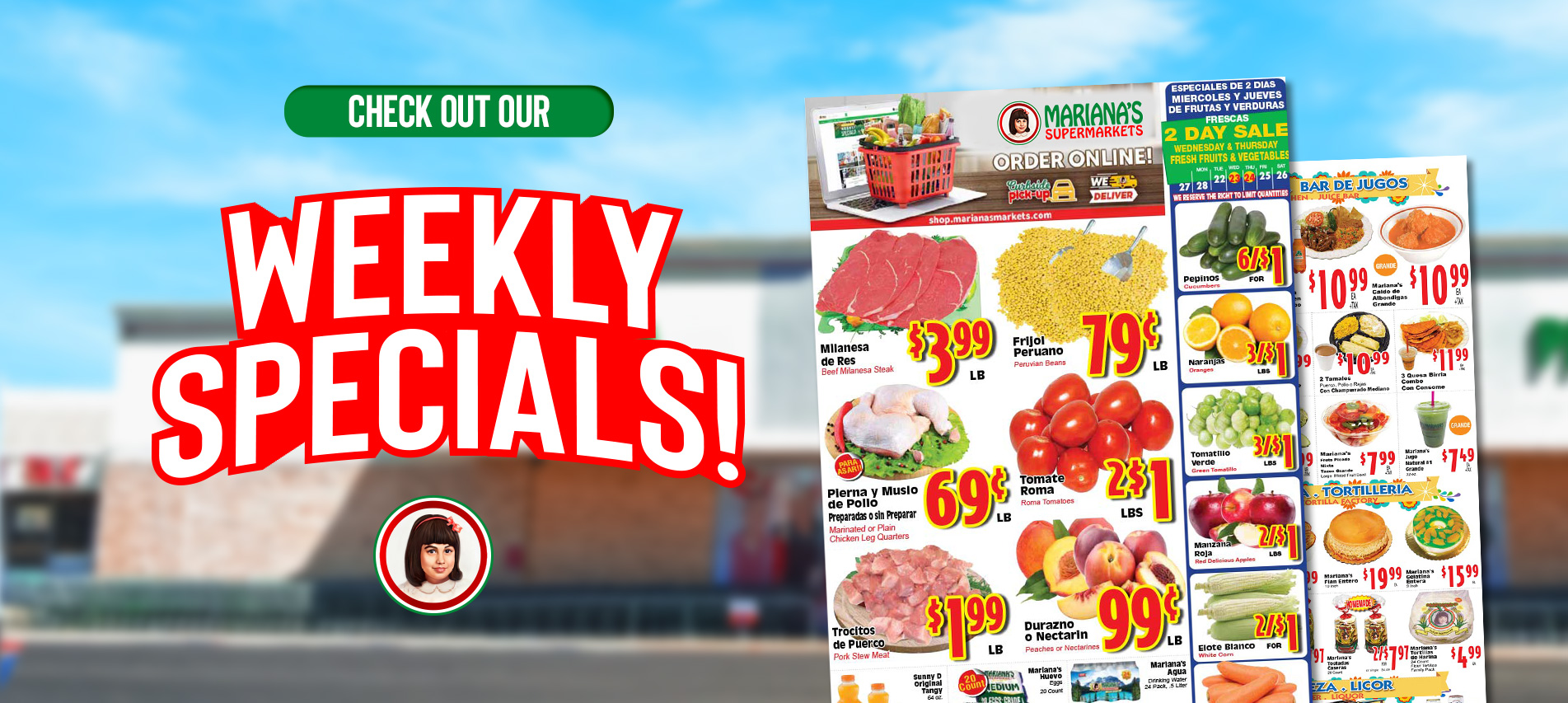 Check out our weekly specials